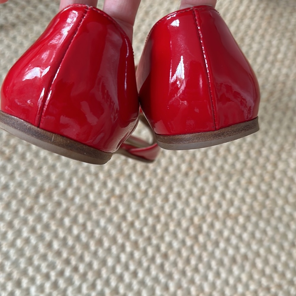 Prada Red Patent Flats 10/10.5 - Picture 6 of 11